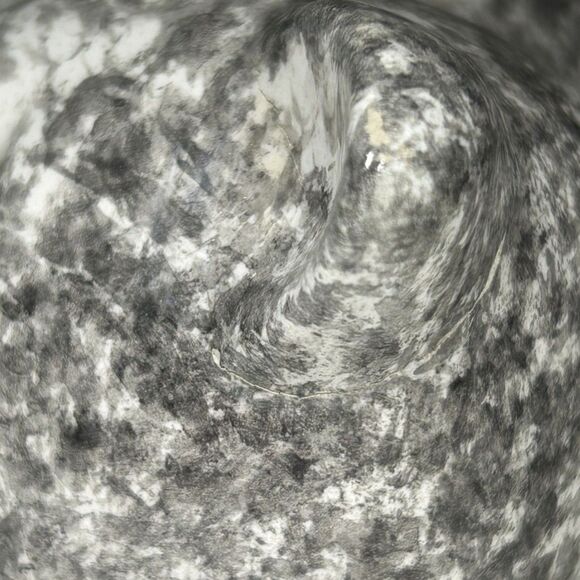 VTG, ELPA, Alcobaca, PT, Gray & White Speckled, Green Eyes, 8.5"H x 6"L x 4.5"W - Picture 7 of 10